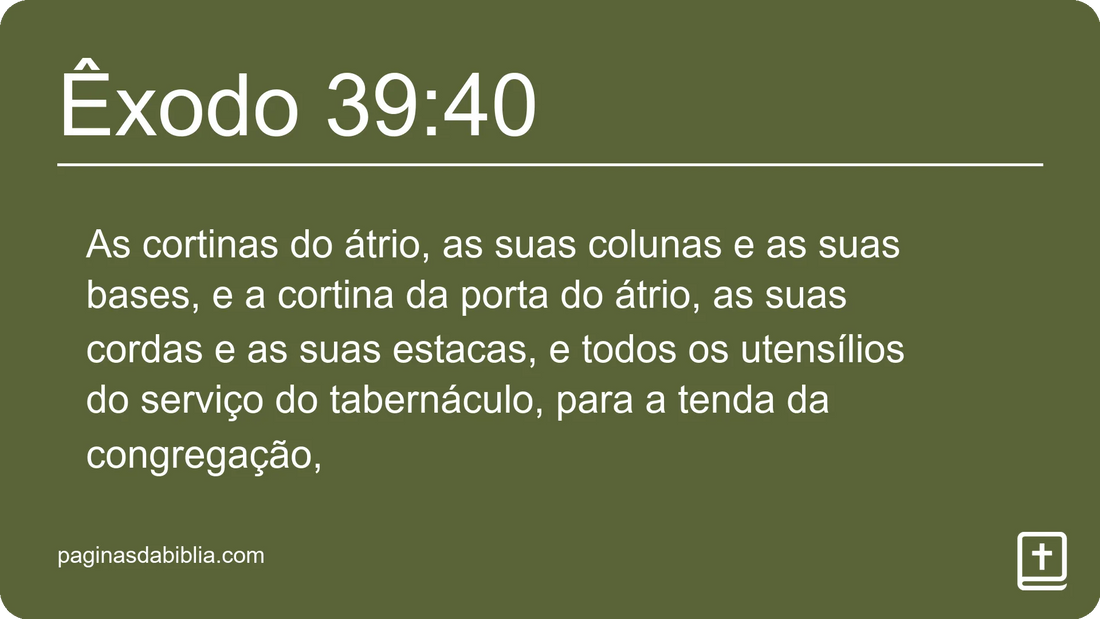 Êxodo 39:40