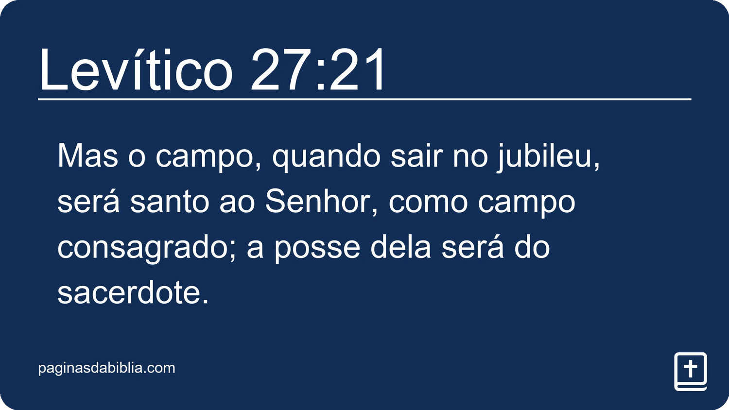 Levítico 27:21