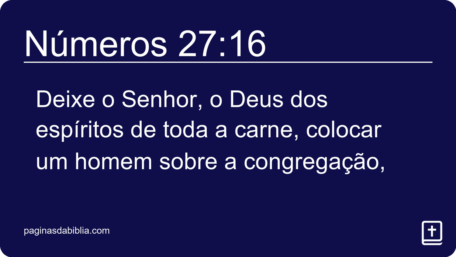 Números 27:16