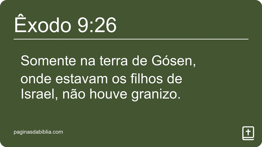 Êxodo 9:26