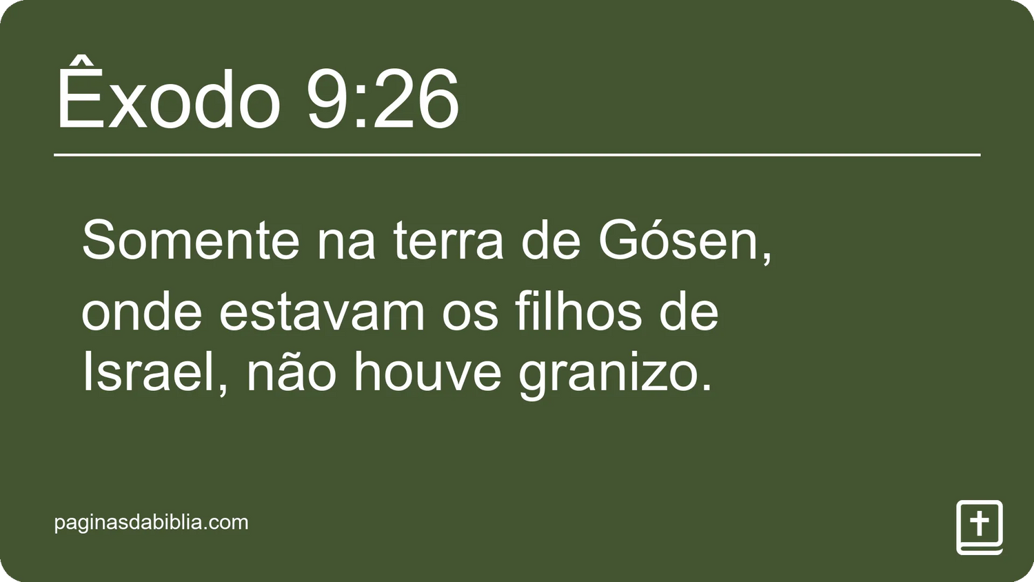 Êxodo 9:26