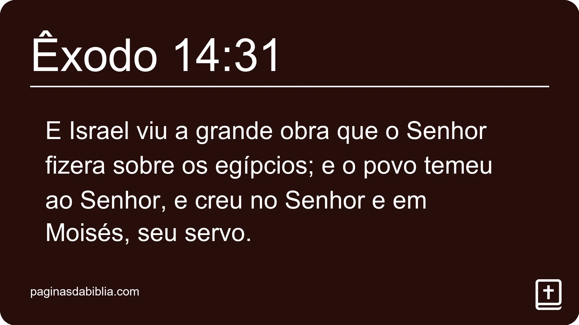 Êxodo 14:31