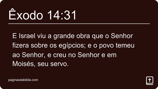 Êxodo 14:31