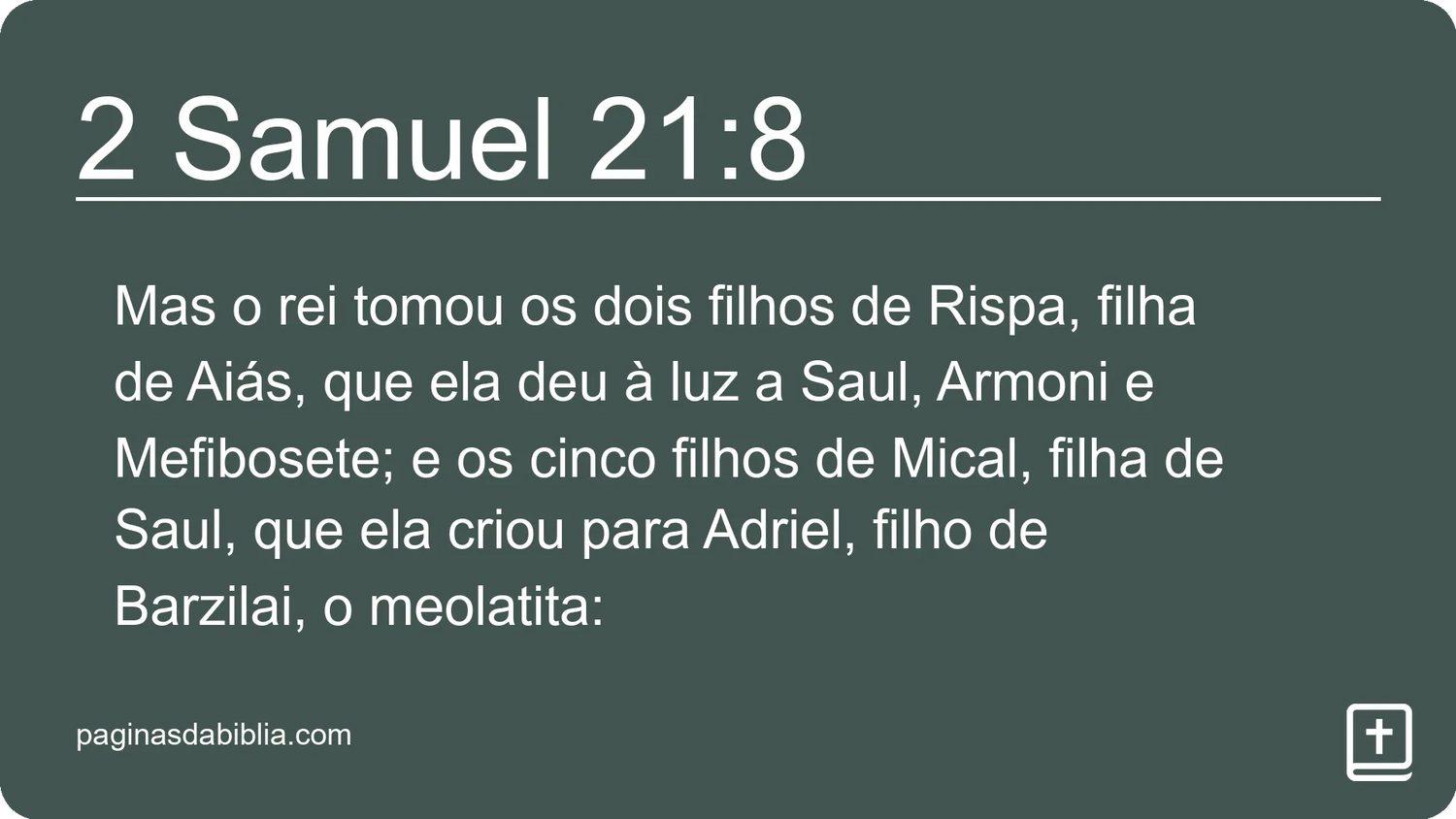 2 Samuel 21:8