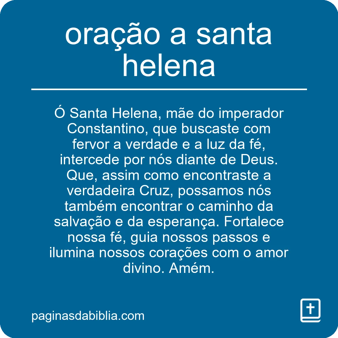 oração a santa helena