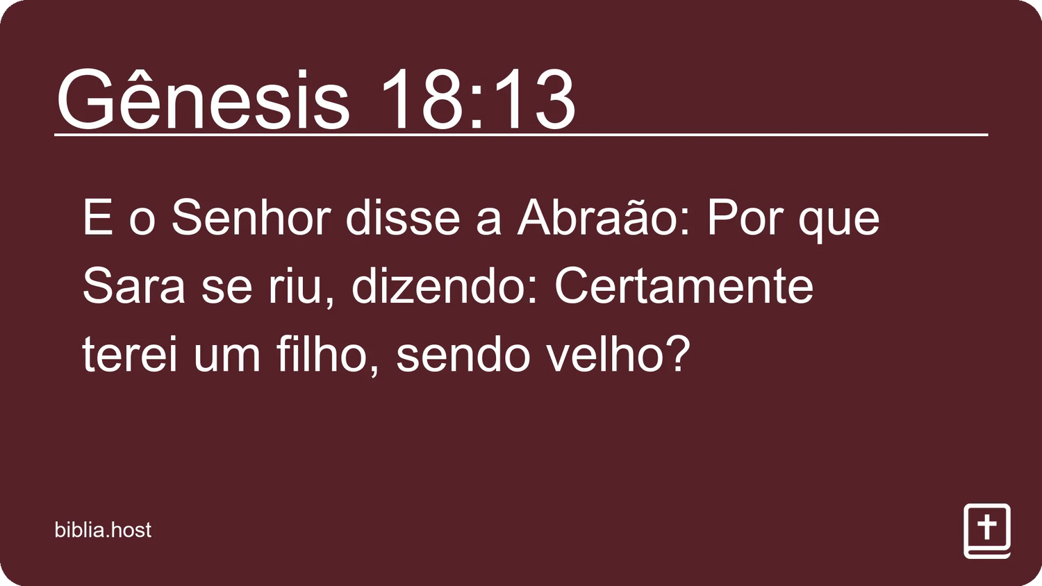 Gênesis 18:13