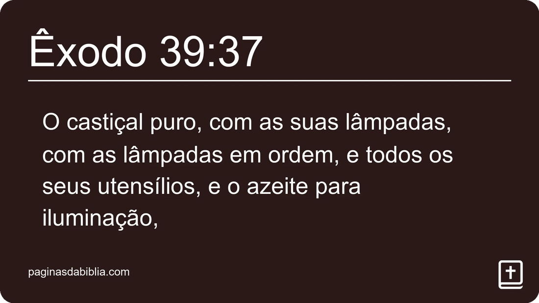 Êxodo 39:37