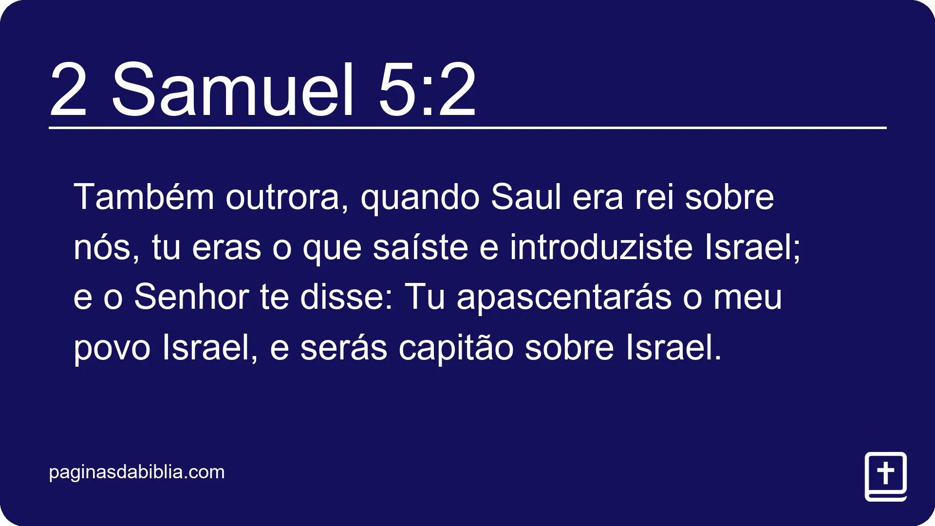 2 Samuel 5:2