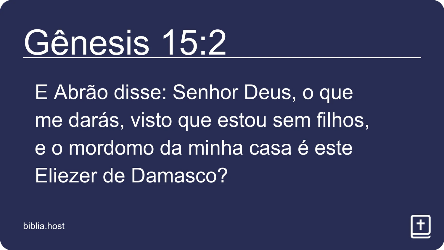 Gênesis 15:2