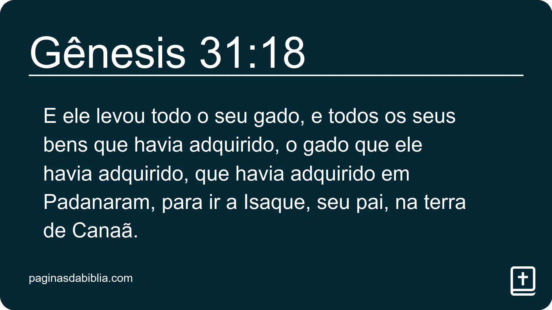 Gênesis 31:18