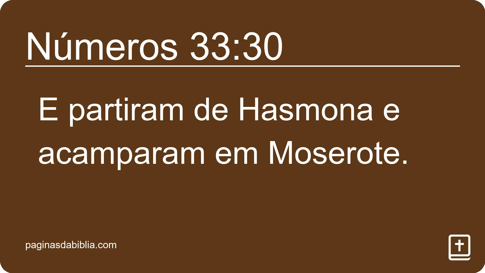 Números 33:30