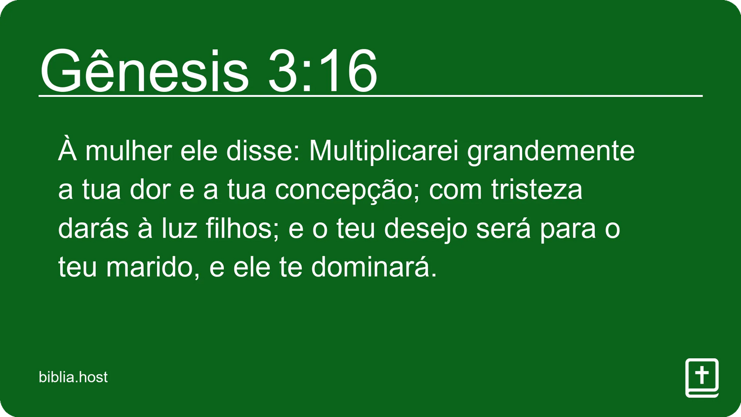 Gênesis 3:16