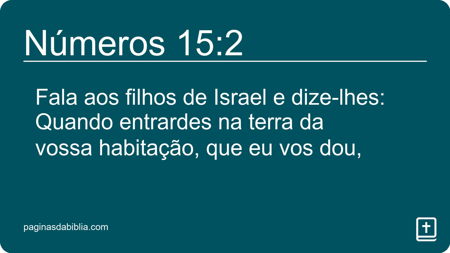 Números 15:2