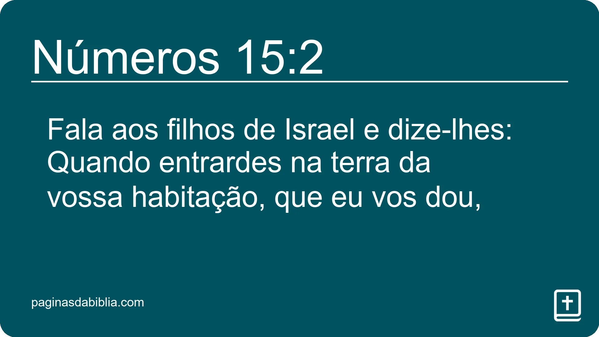 Números 15:2