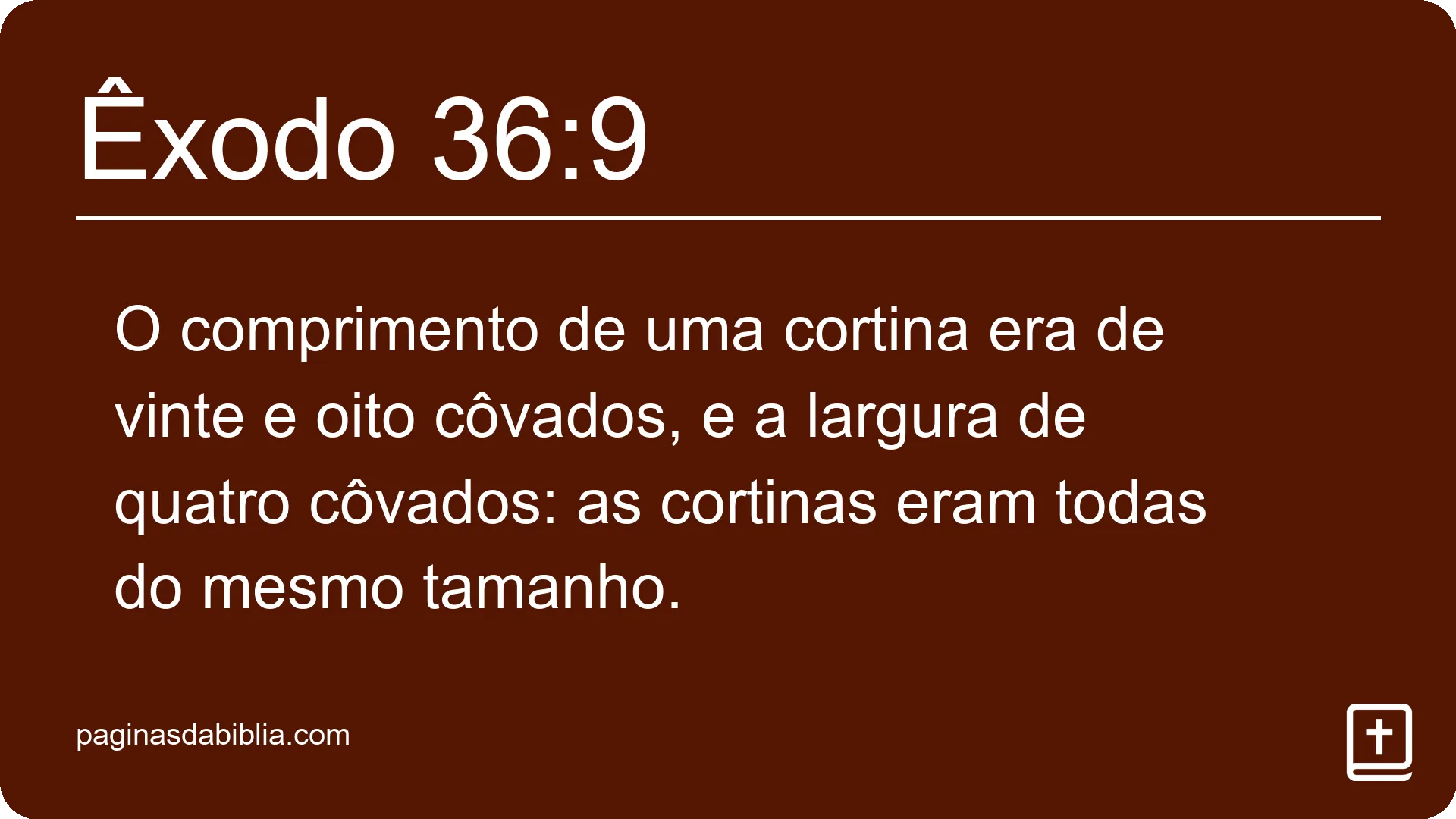 Êxodo 36:9