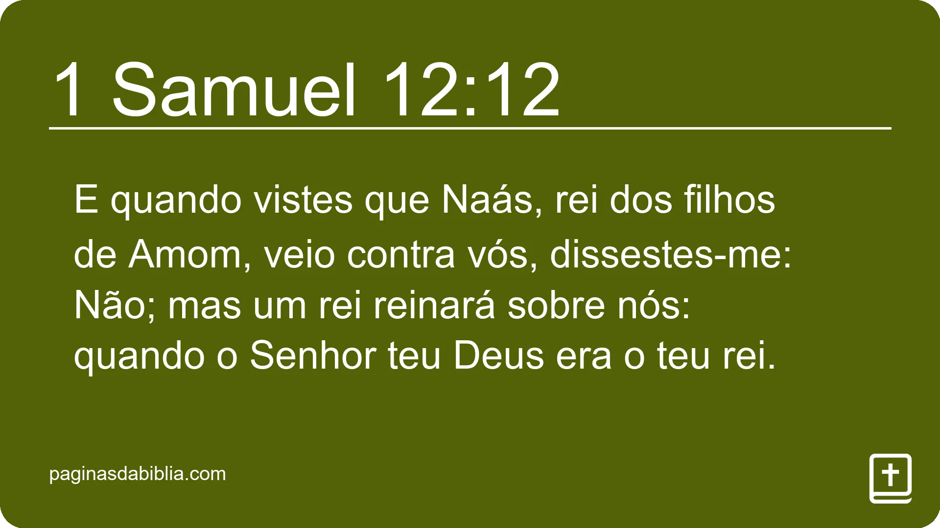 1 Samuel 12:12