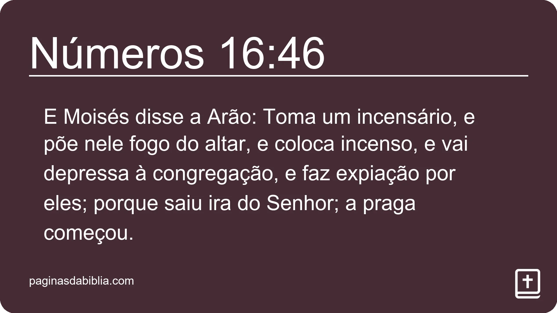 Números 16:46