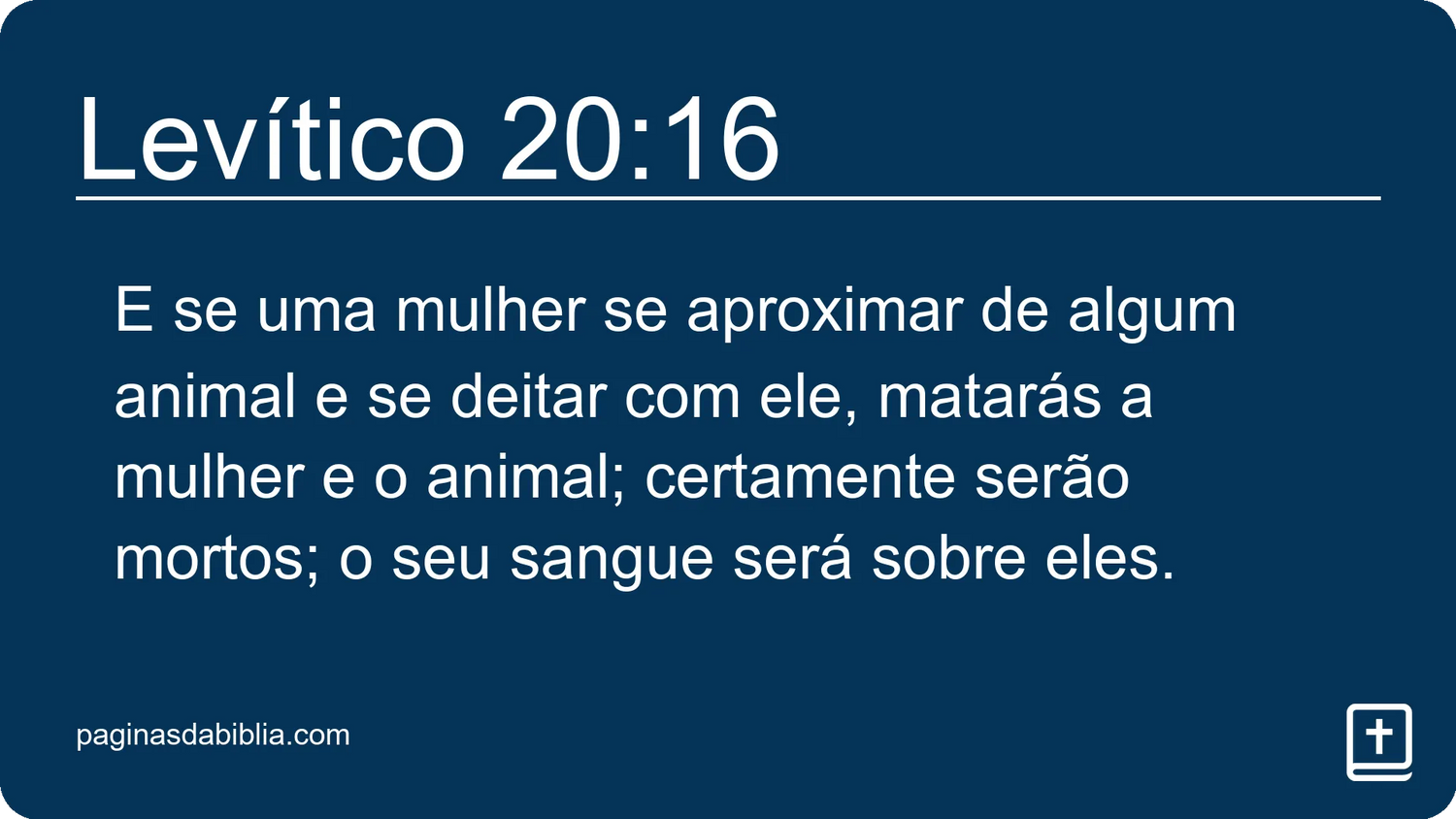 Levítico 20:16