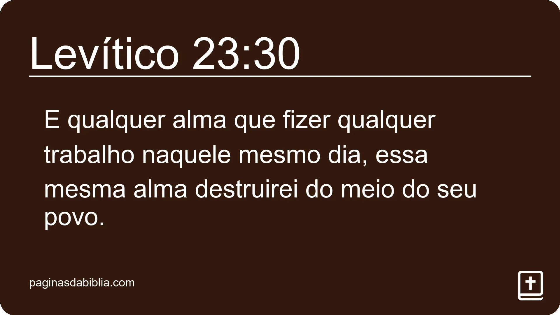 Levítico 23:30