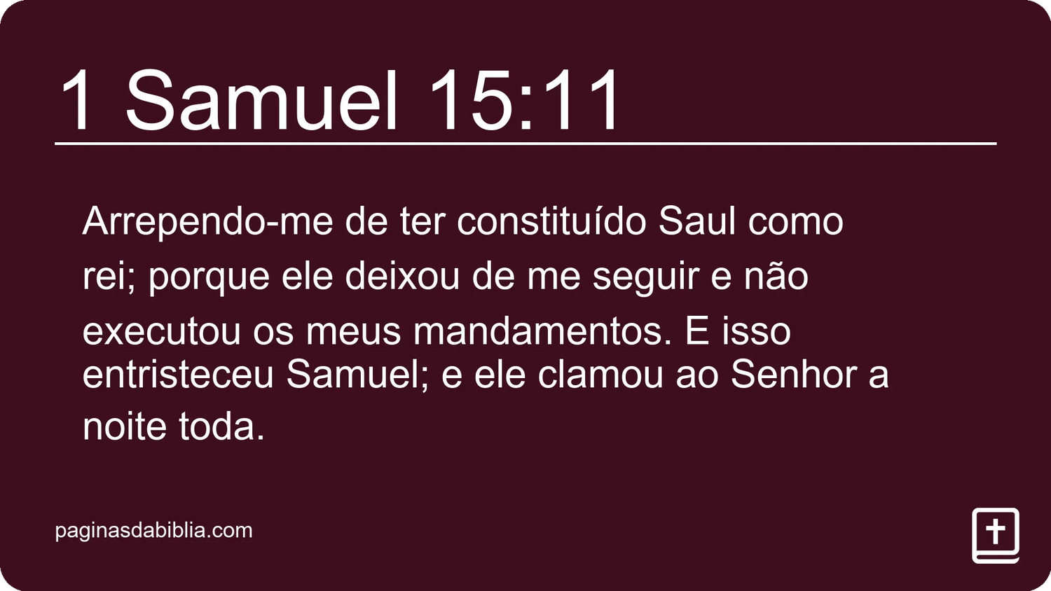 1 Samuel 15:11