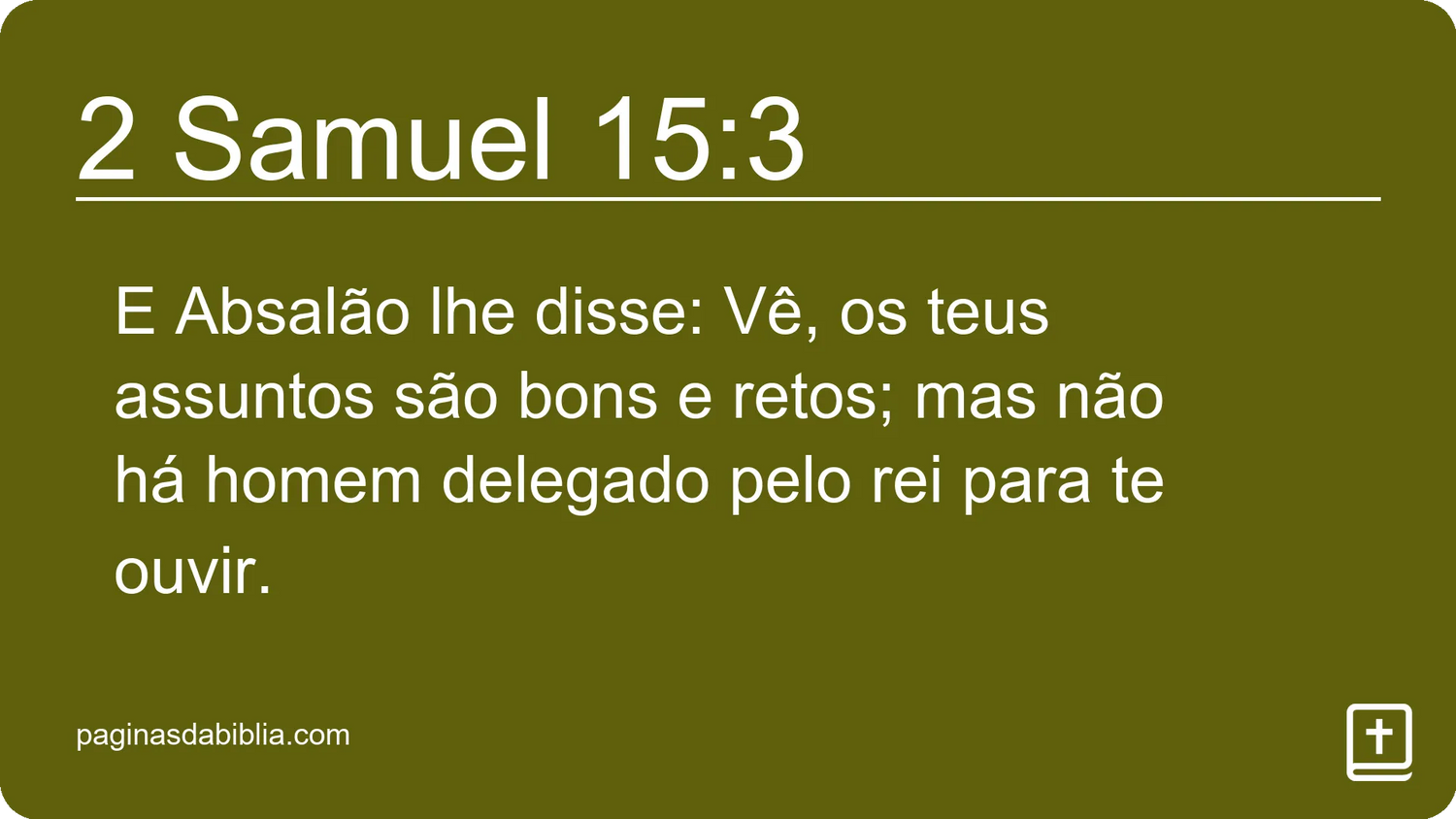 2 Samuel 15:3