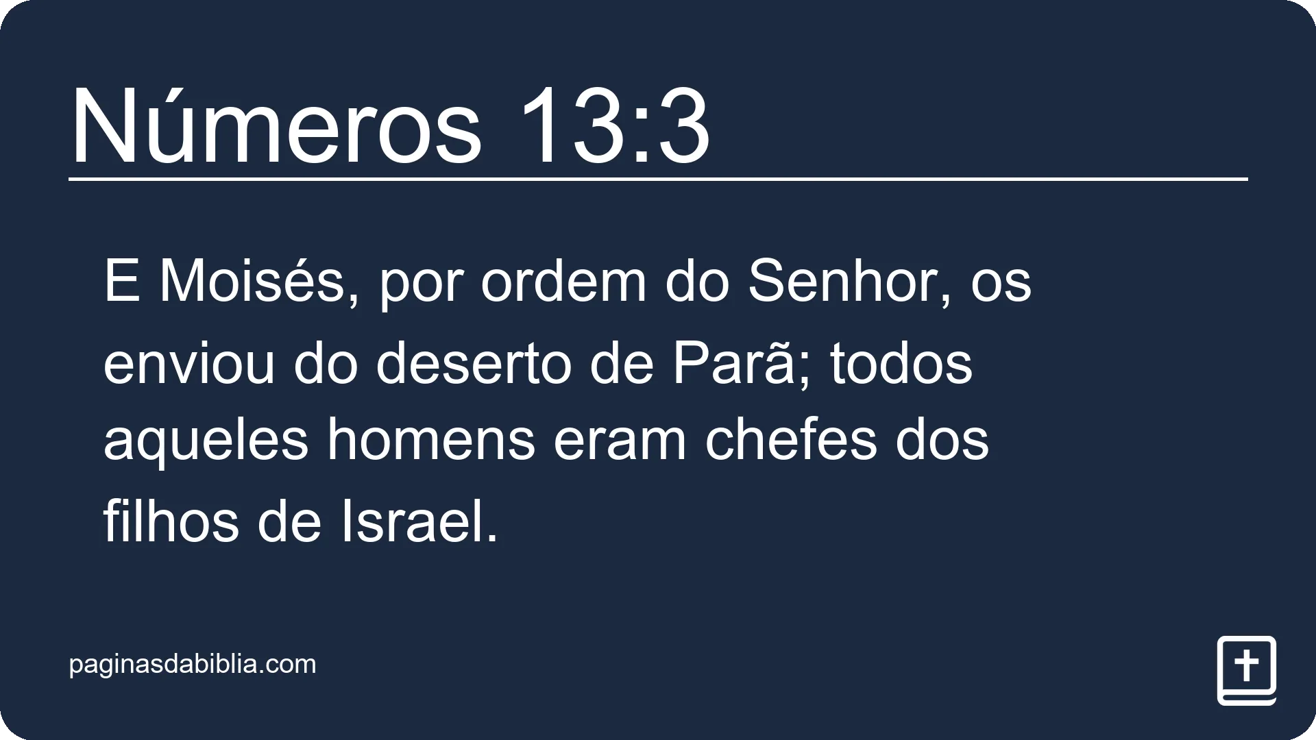 Números 13:3