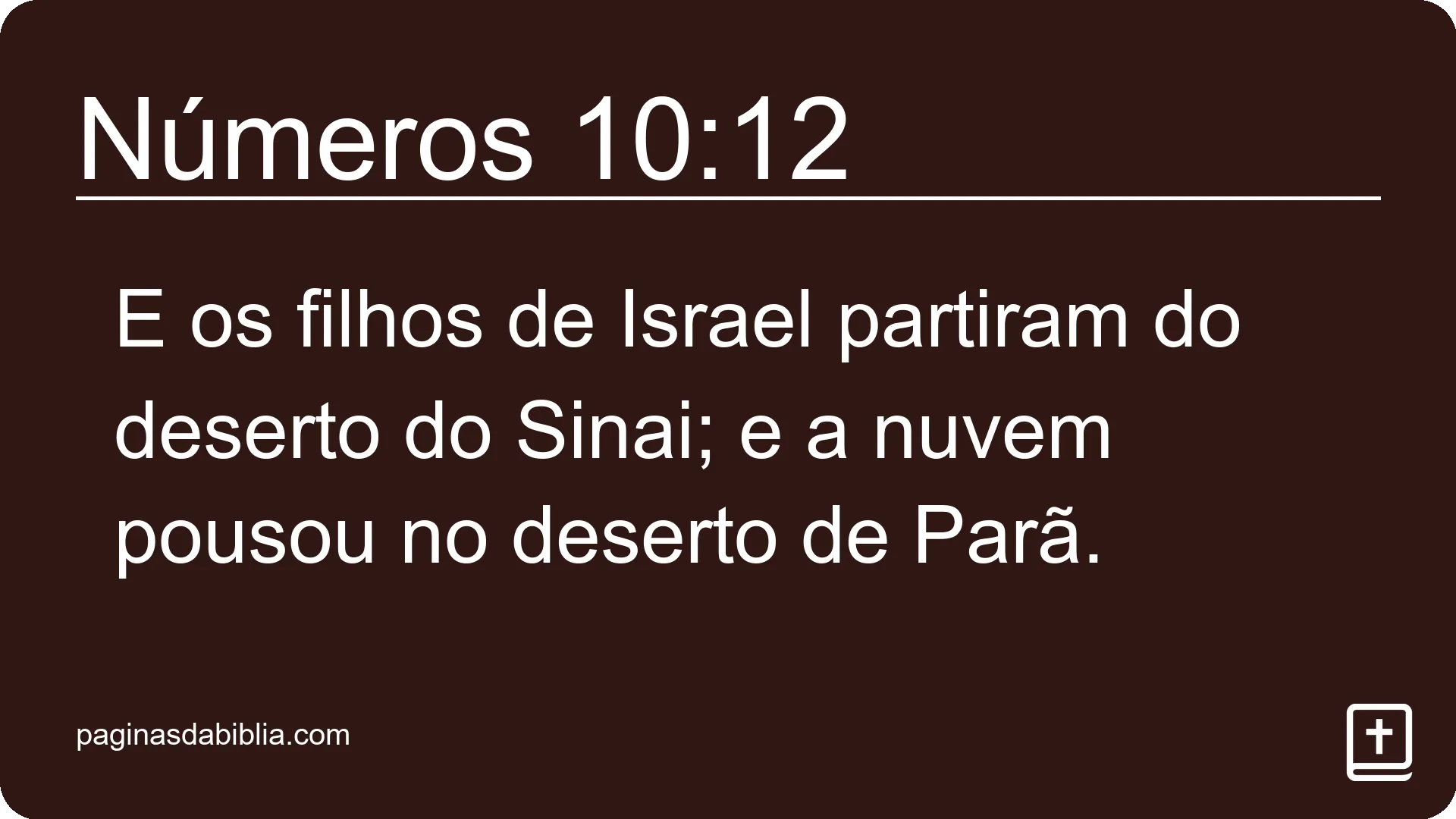 Números 10:12