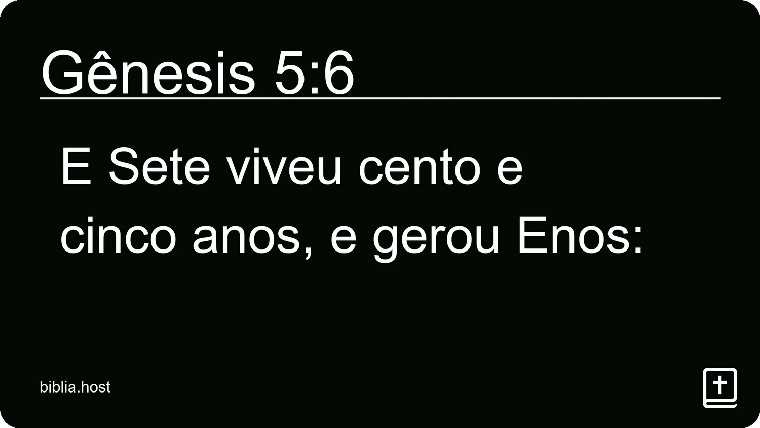 Gênesis 5:6