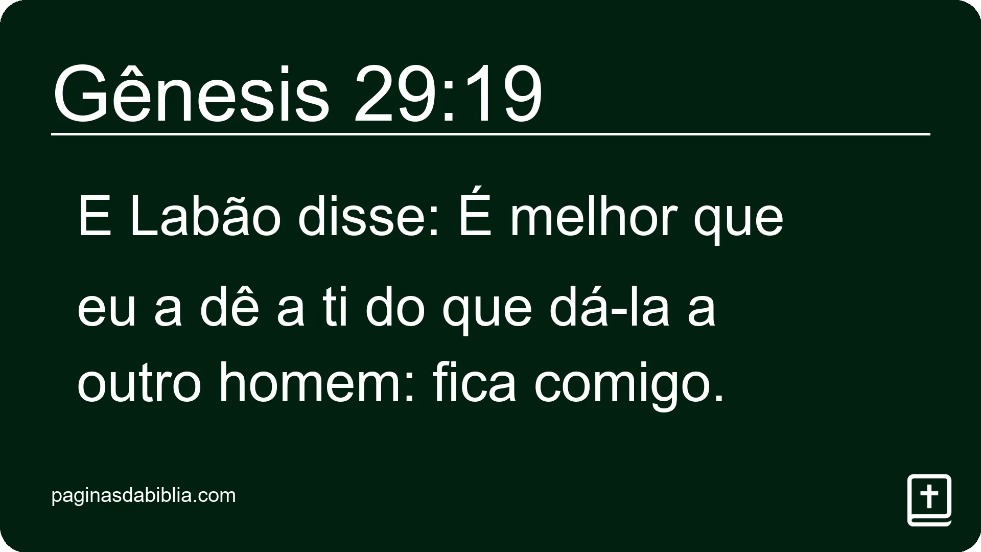 Gênesis 29:19