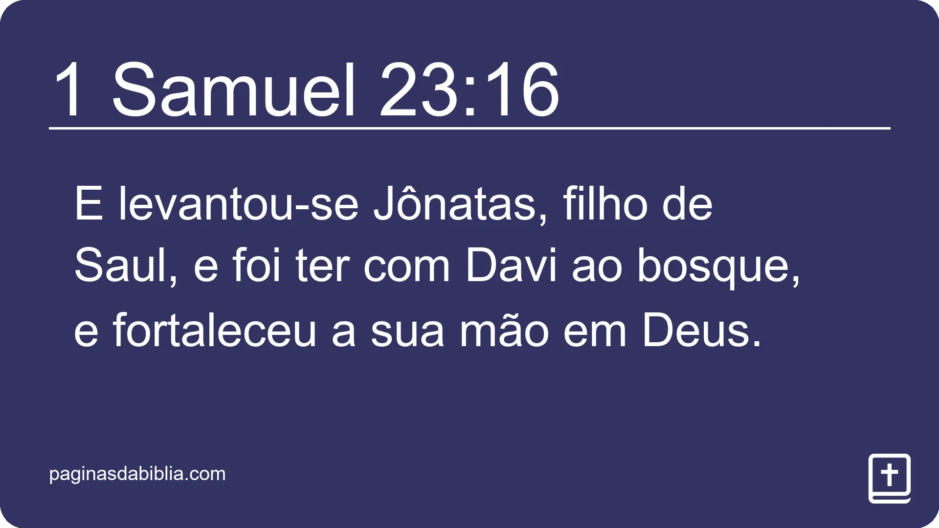 1 Samuel 23:16