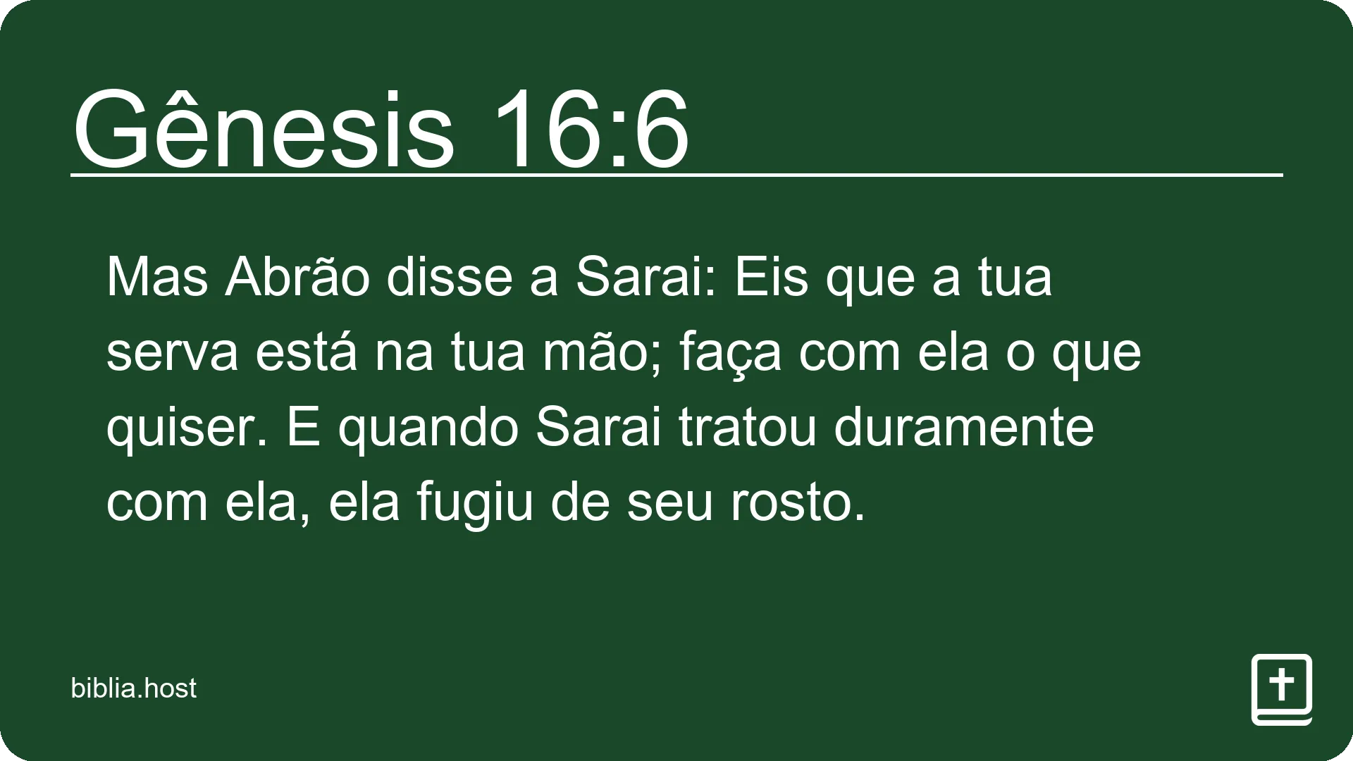 Gênesis 16:6