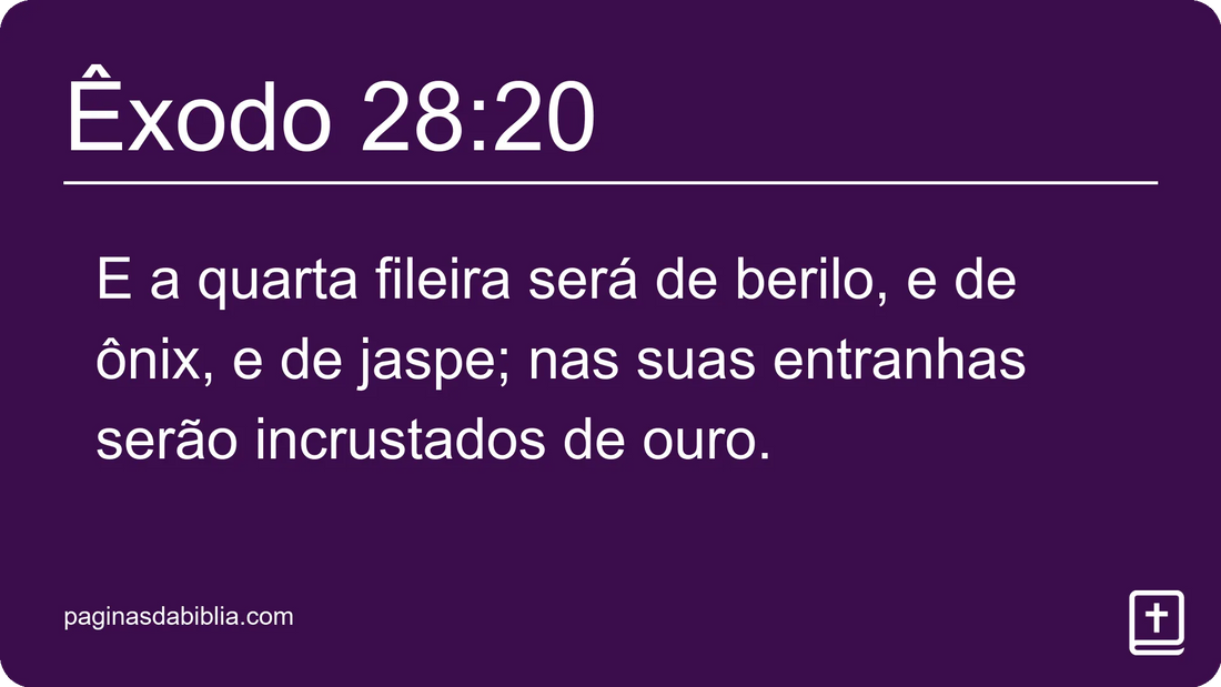 Êxodo 28:20