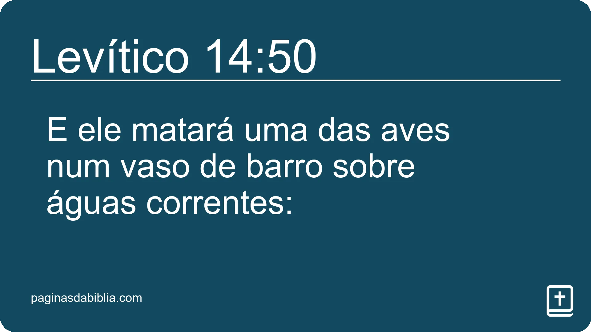 Levítico 14:50