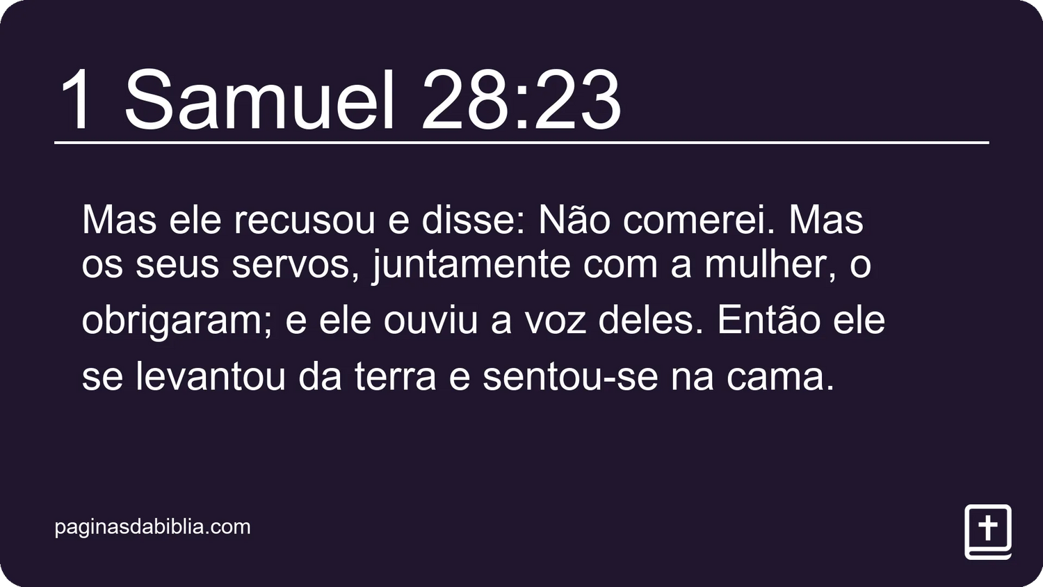 1 Samuel 28:23