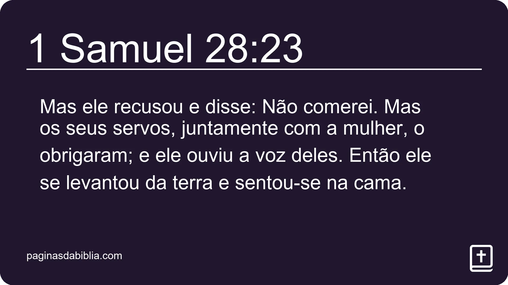 1 Samuel 28:23