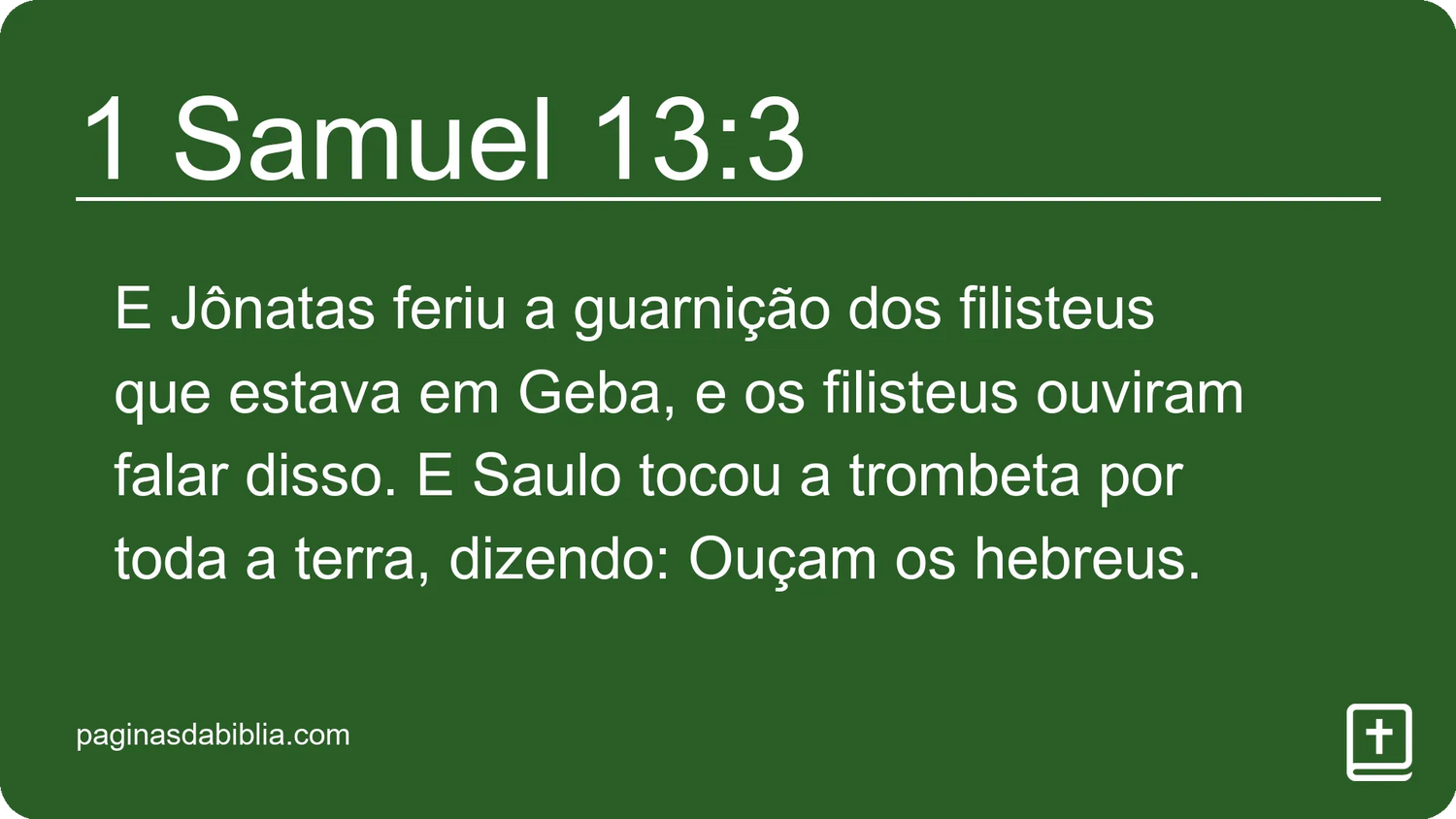 1 Samuel 13:3