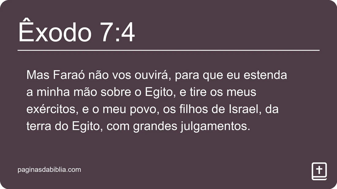 Êxodo 7:4