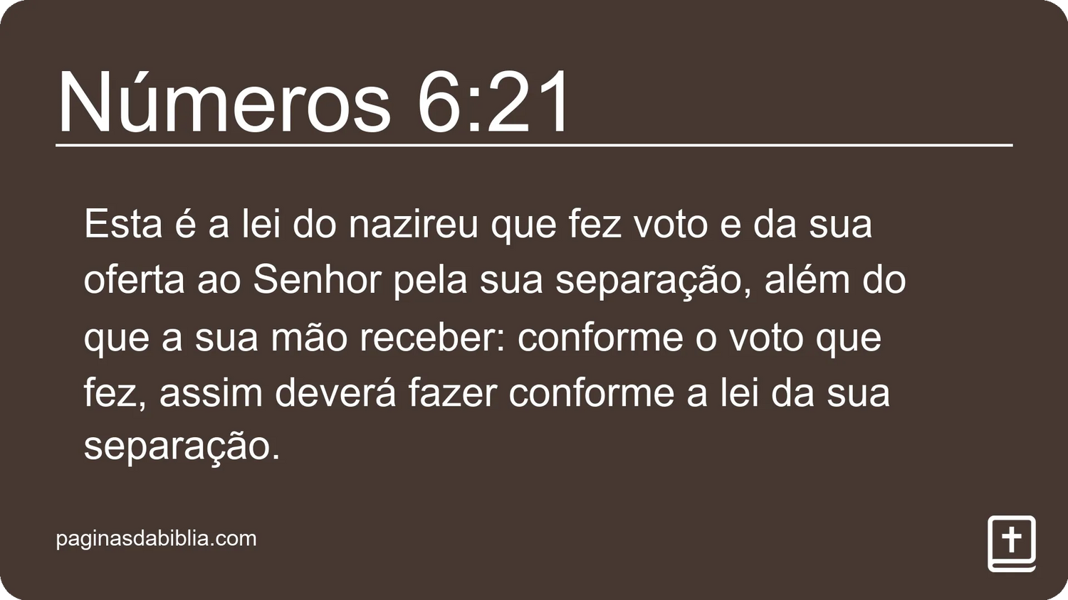 Números 6:21