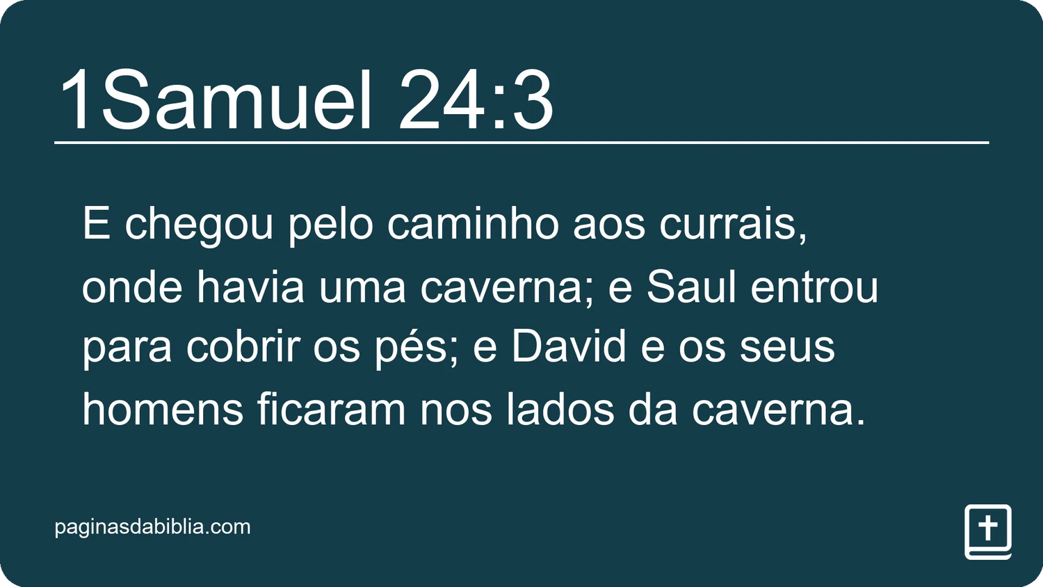 1Samuel 24:3