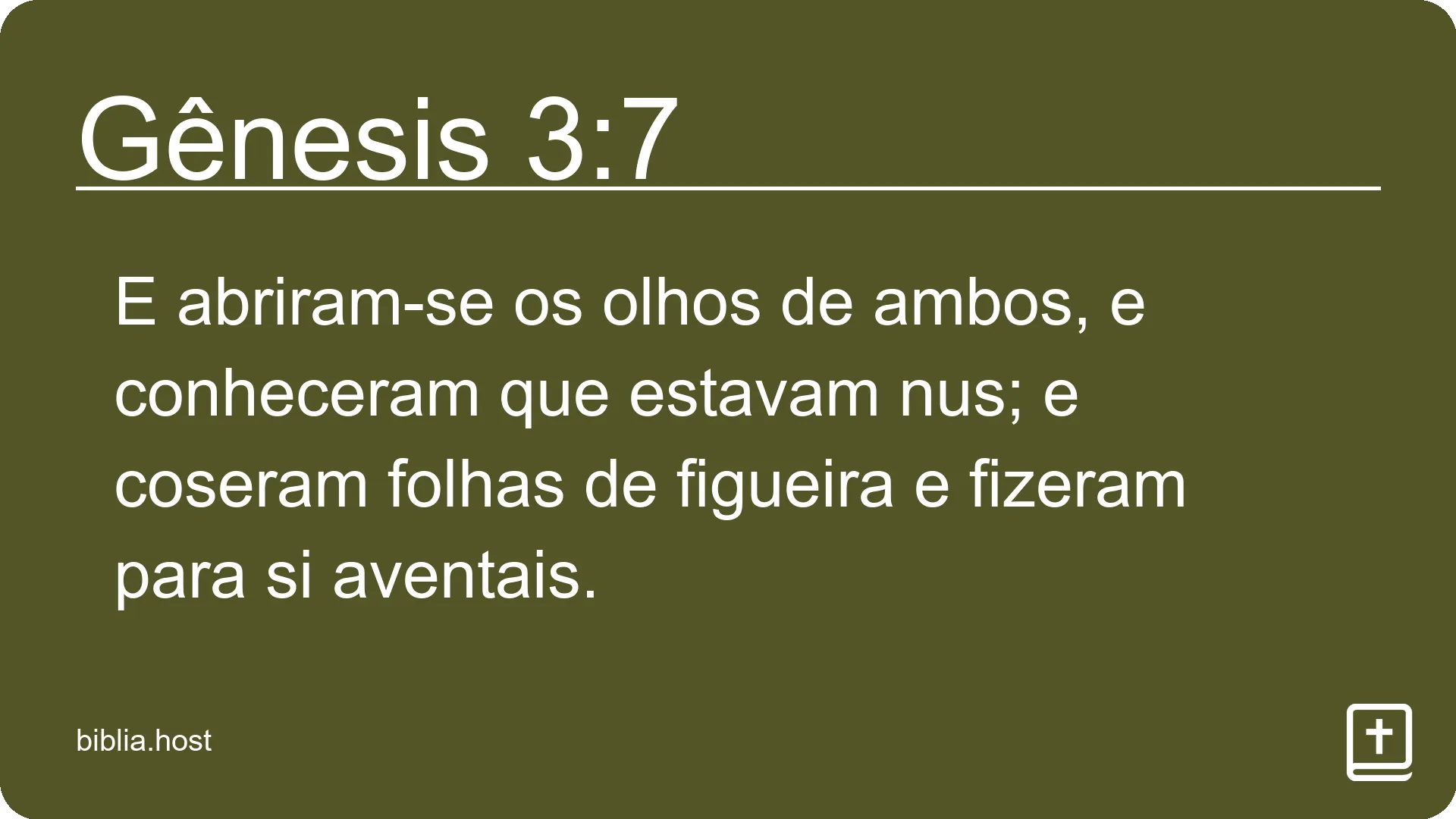 Gênesis 3:7