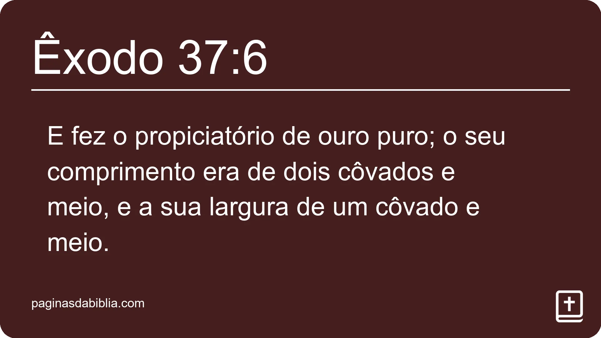 Êxodo 37:6