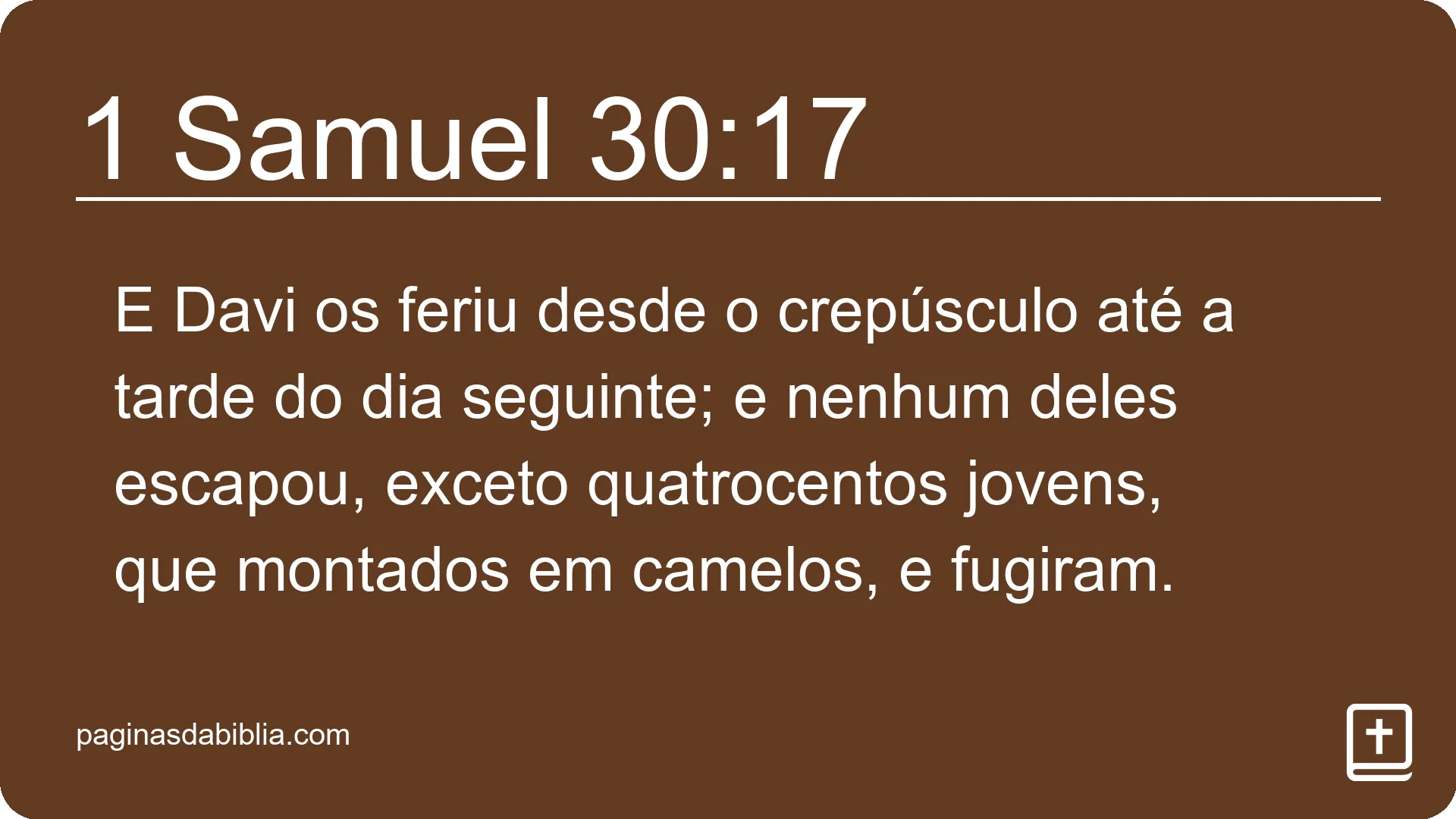 1 Samuel 30:17