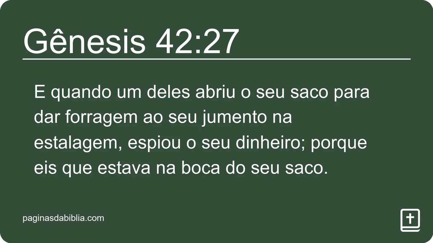 Gênesis 42:27