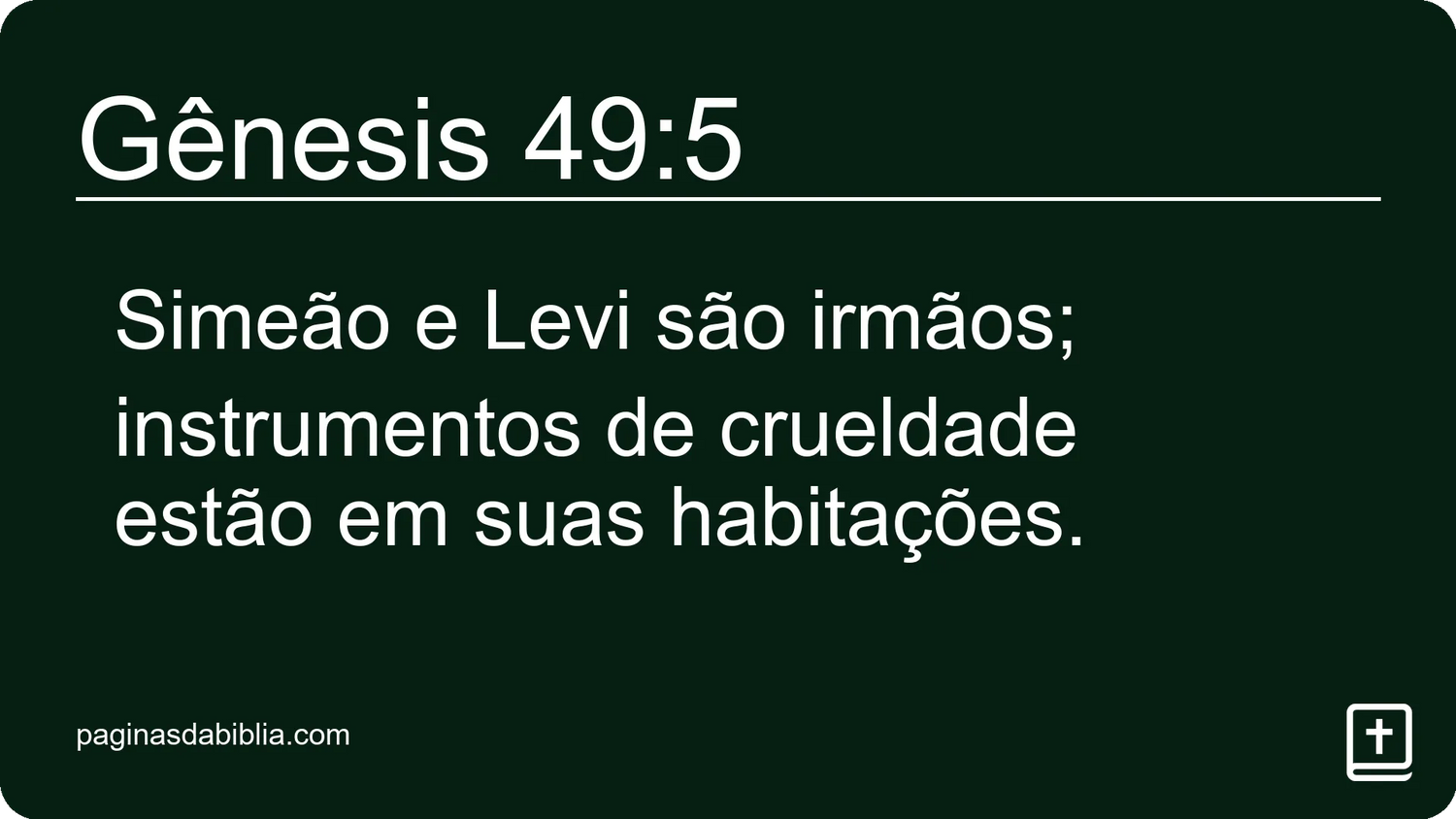 Gênesis 49:5