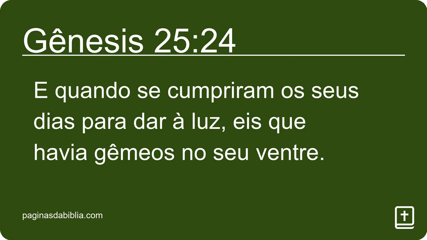 Gênesis 25:24