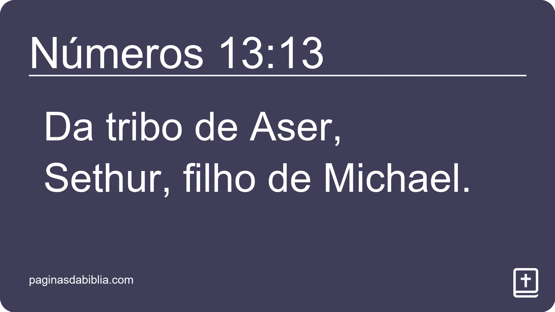 Números 13:13