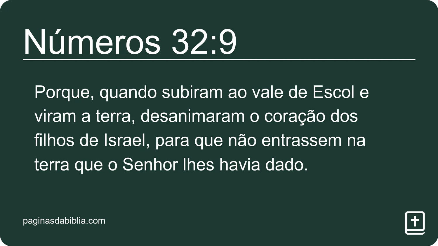 Números 32:9