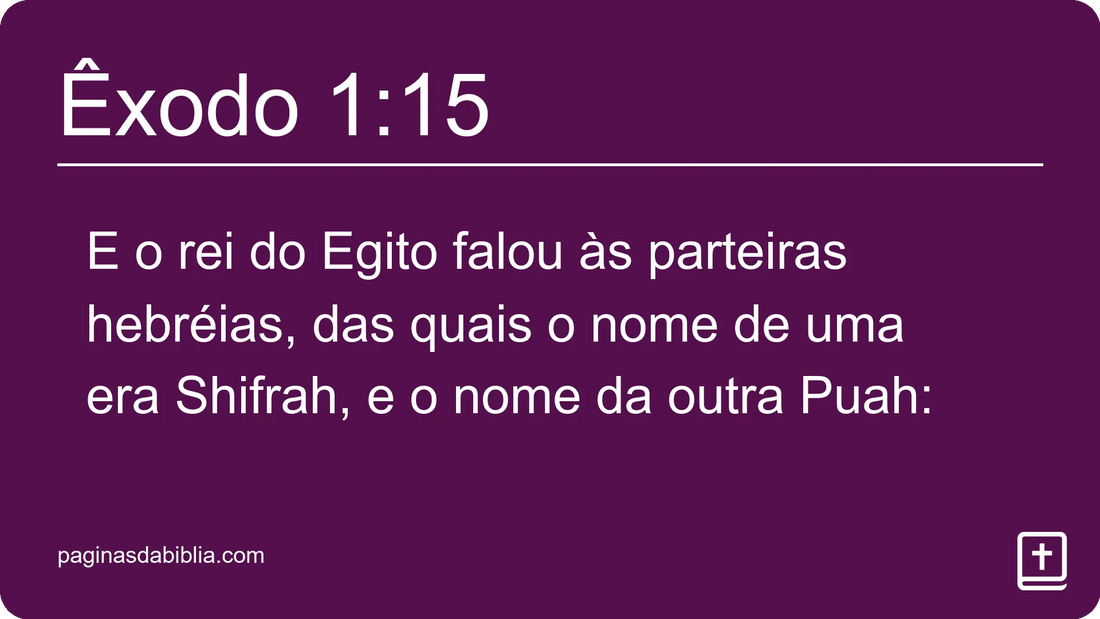 Êxodo 1:15