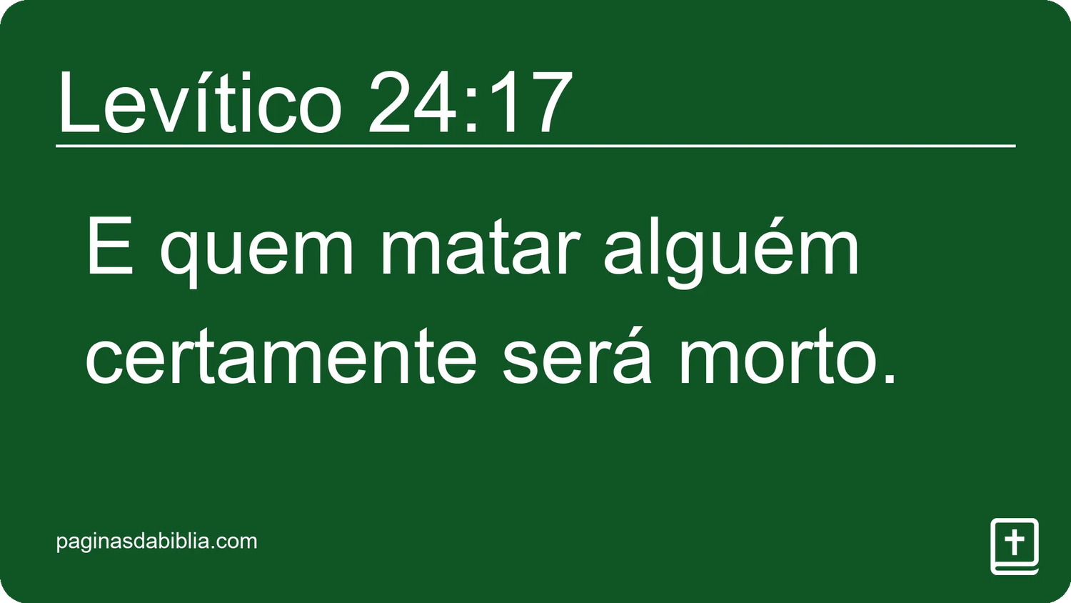 Levítico 24:17