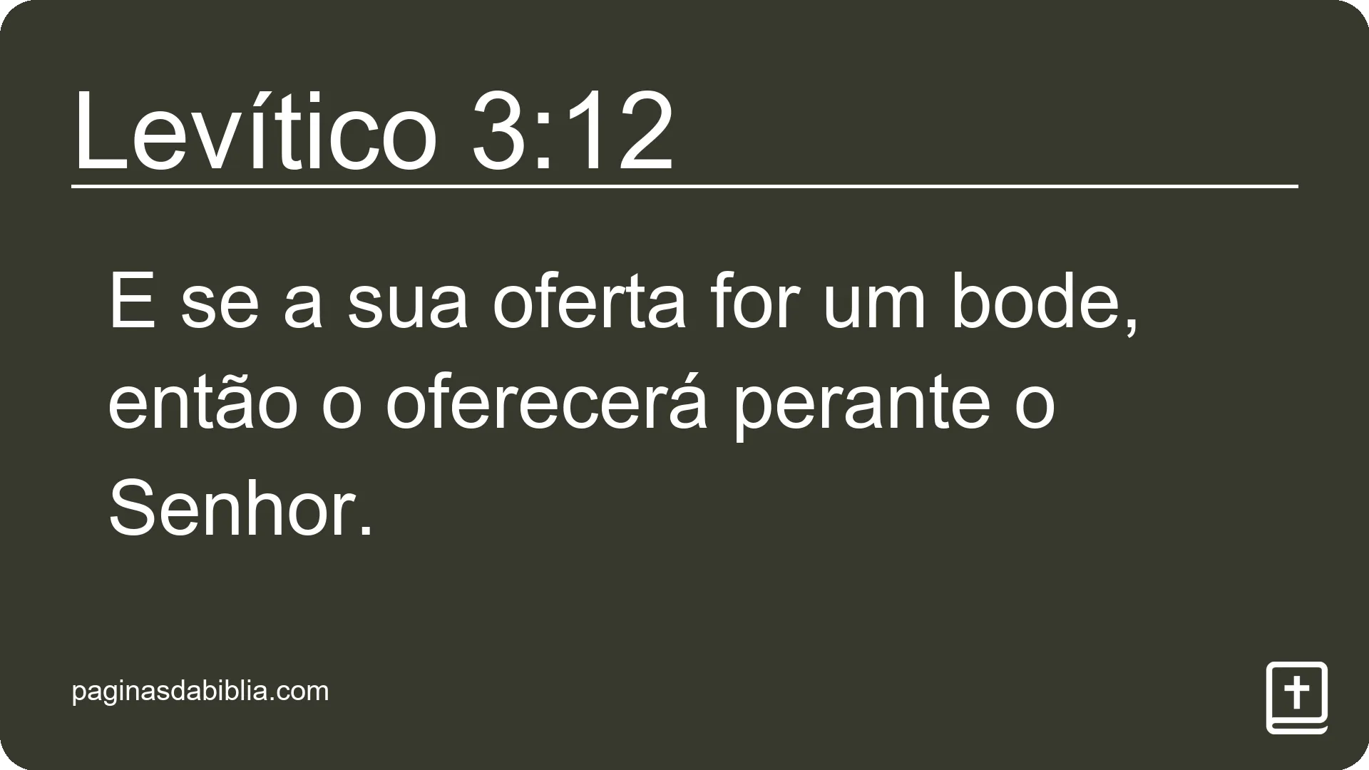 Levítico 3:12